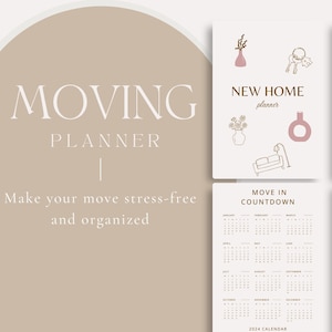 New Home Moving Planner | Home Decor | Moving Checklist Printable