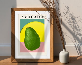 Descarga digital, Arte estético de aguacate, Decoración de habitación única