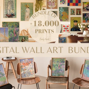 18.000+ Printable Vintage Art Prints for Home Decor - Eclectic Gallery Set - MEGA BUNDLE 18.000 Art Prints Set - Eclectic Gallery Wall Decor