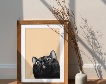 Aesthetic Cat Digital Download - Unique Room Decor Art Print