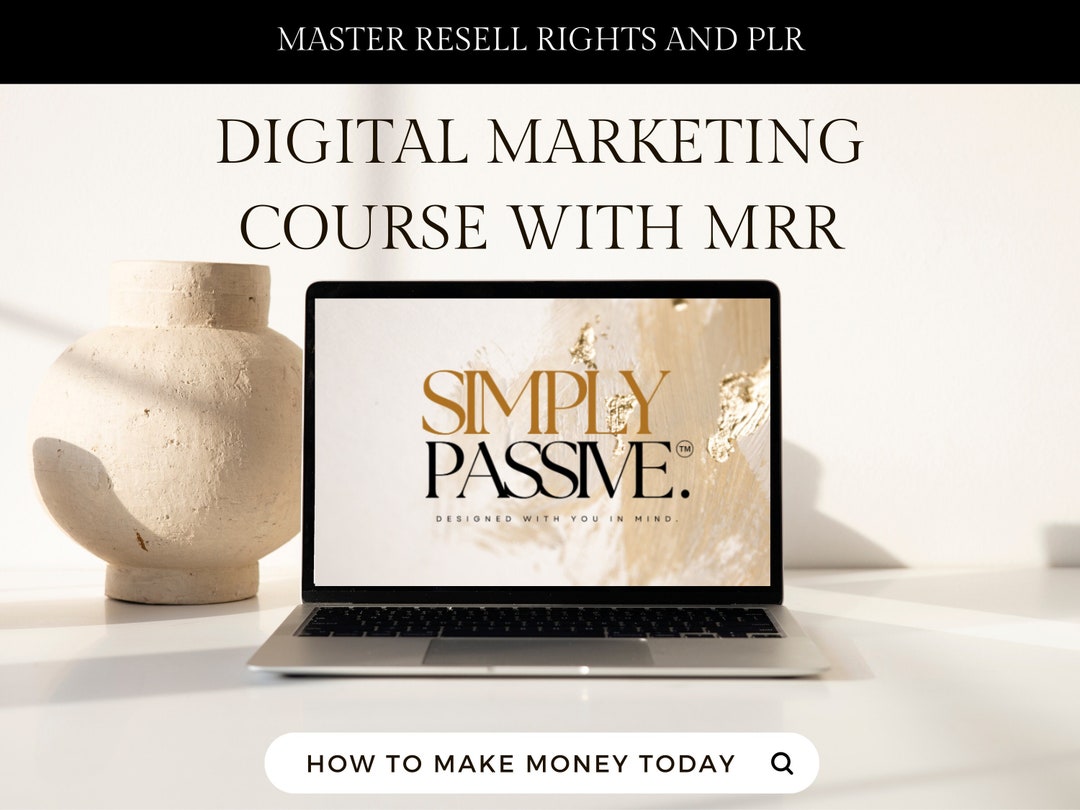 Digital Marketing Course for Beginners With MRR Master Resell Rights ...