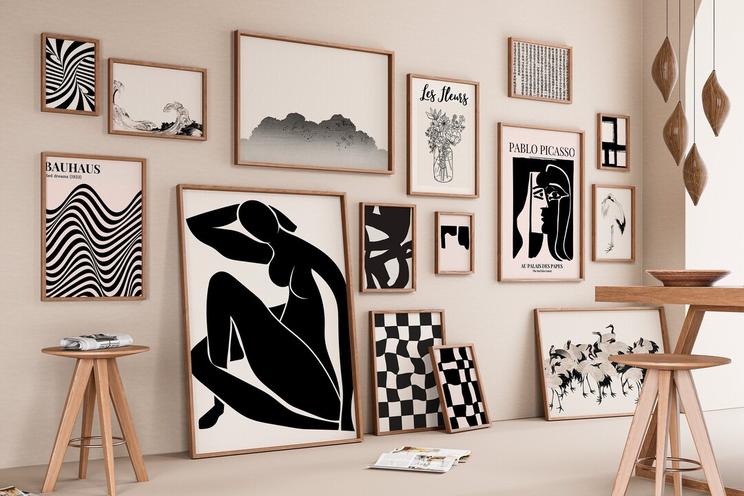500+ Black and White Printable Art Designs - Matisse Inspired Gallery ...