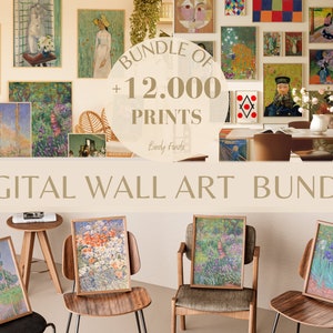 Über 12.000 druckbare Vintage-Kunstdrucke für die Inneneinrichtung – Eklektisches Galerie-Set – MEGA-PAKET 12.000 Kunstdrucke-Set – Eklektische Galerie-Wanddekoration