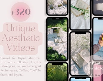 320+ Aesthetic Faceless Stock Videos for Instagram, TikTok, YouTube & More!