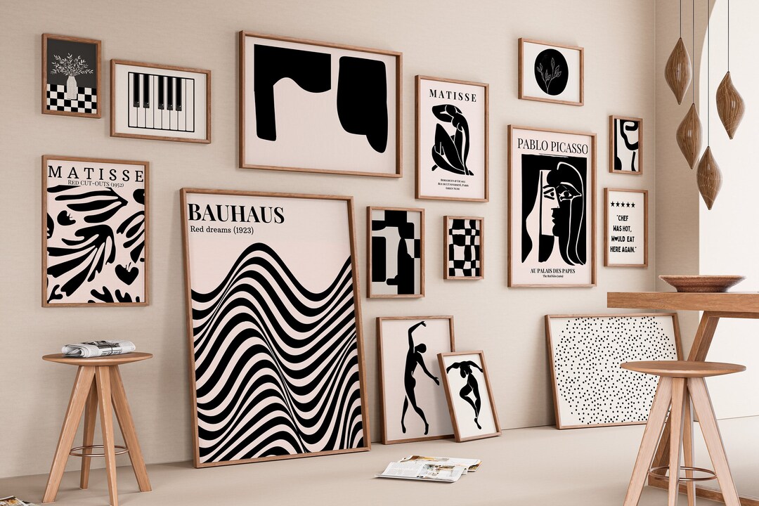 200+ Black and White Printable Art Designs - Matisse Inspired Gallery ...