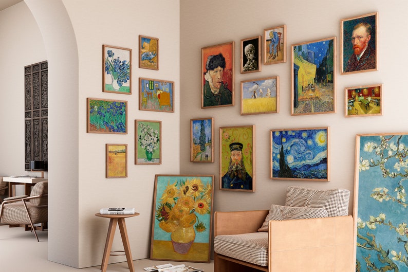 Más de 12.000 impresiones de arte vintage imprimibles para decoración del hogar Conjunto de galería ecléctica MEGA BUNDLE 12.000 Conjunto de impresiones de arte Decoración de pared de galería ecléctica imagen 4