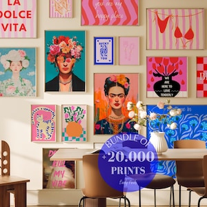 20.000+ Printable Vintage Art Prints for Home Decor - Eclectic Gallery Set - MEGA BUNDLE 20.000 Art Prints Set - Eclectic Gallery Wall Decor