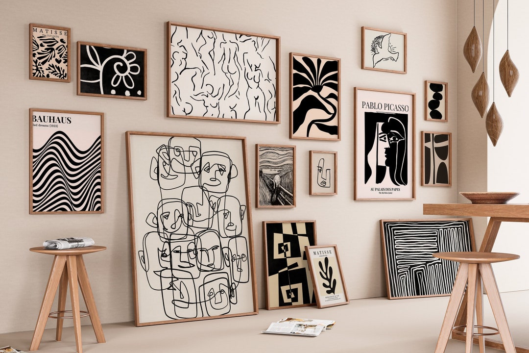 500+ Black and White Printable Art Designs - Matisse Inspired Gallery ...