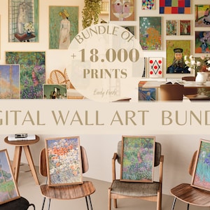 18.000+ Printable Vintage Art Prints for Home Decor - Eclectic Gallery Set - MEGA BUNDLE 18.000 Art Prints Set - Eclectic Gallery Wall Decor