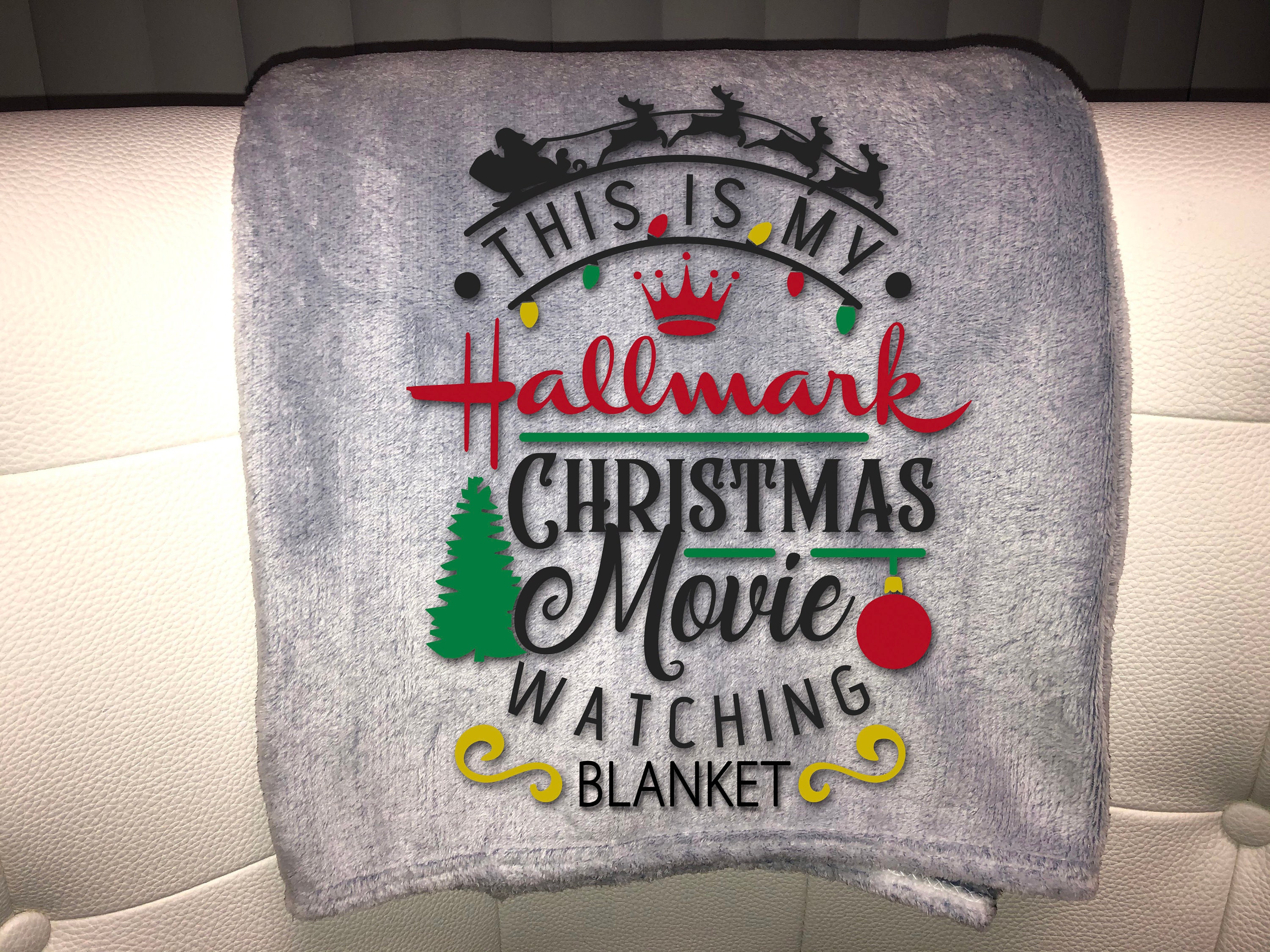 This is my Hallmark Movie Watching Blanket Personalized Etsy