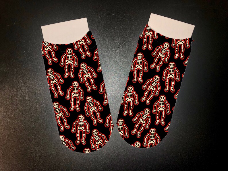 Glow Skeletons Ankle Socks