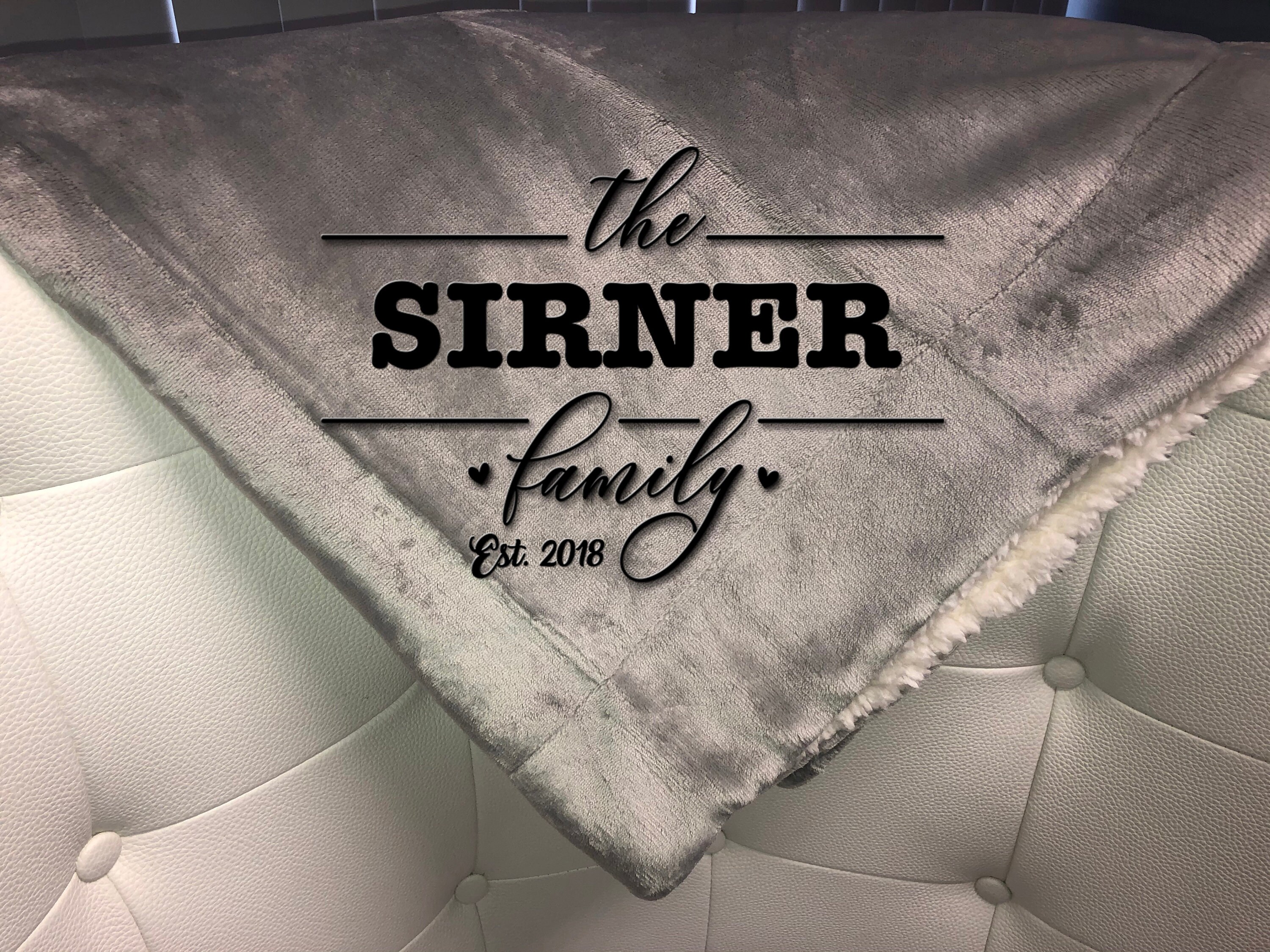 Blanket Your Family Name Personalized Blanket Your Family Etsy