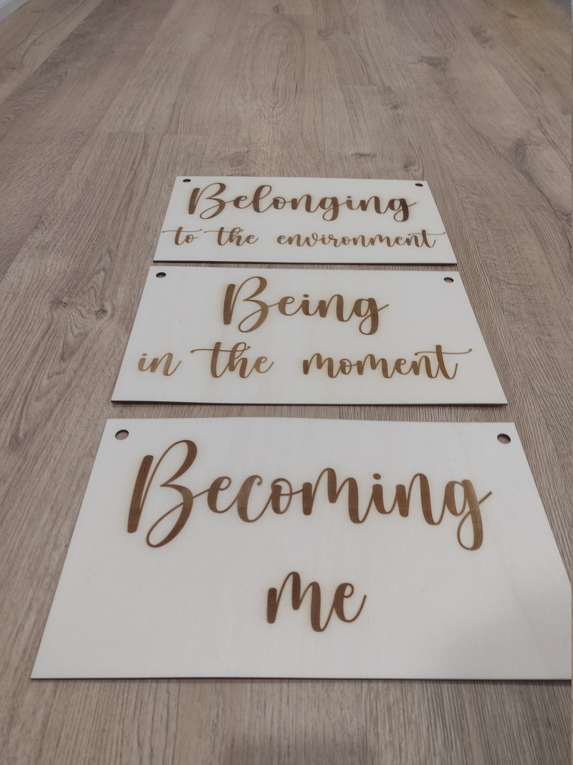 Belonging, Being, Becoming Signs | Preschool & Childcare Centres | Wall ...