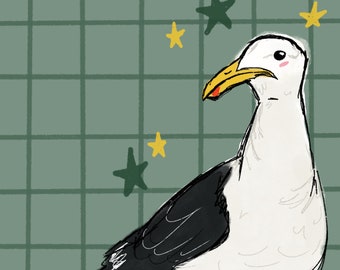 Seagull Greeting Card