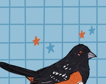 Towhee Greeting Card