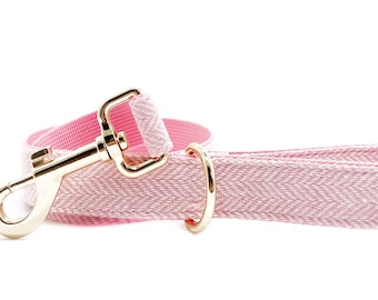 Pink Dog Leash - Custom Length Walking Lead for Small, Medium, Large Dogs, Heavy Duty Metal hook , Dog Lead, Training Leash