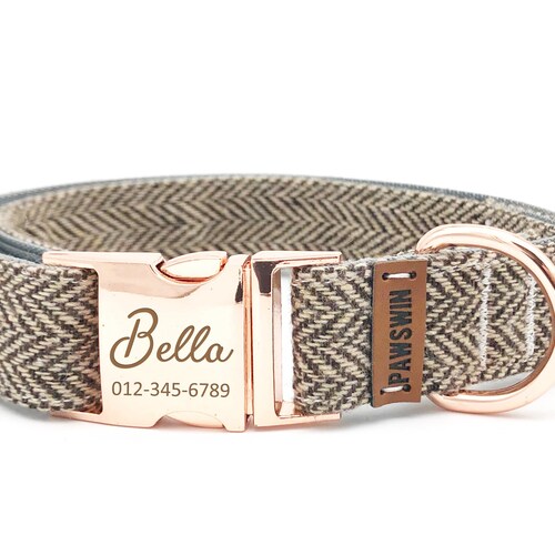 Light Green Custom Dog Collar Adjustable Neck Collar for Etsy