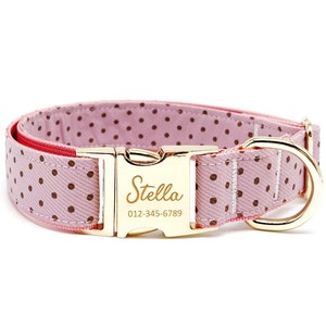 Collier pour chien personnalisé - Nom personnalisé, accessoires en métal, fait main, collier pour petits et grands chiens, cadeau pour chien -