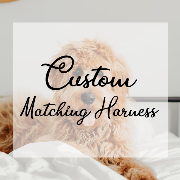 Custom Matching Harness Please Contact the seller first