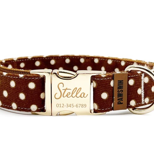 Leopard Custom Dog Collar Adjustable Neck Collar for Small - Etsy