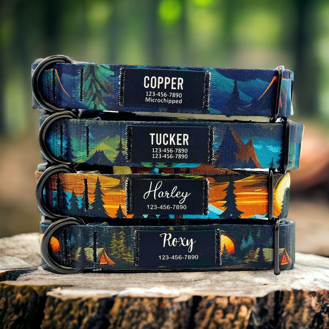 Personalized Nylon Dog Collar Custom Fabric Patch, Name Patch, Handmade