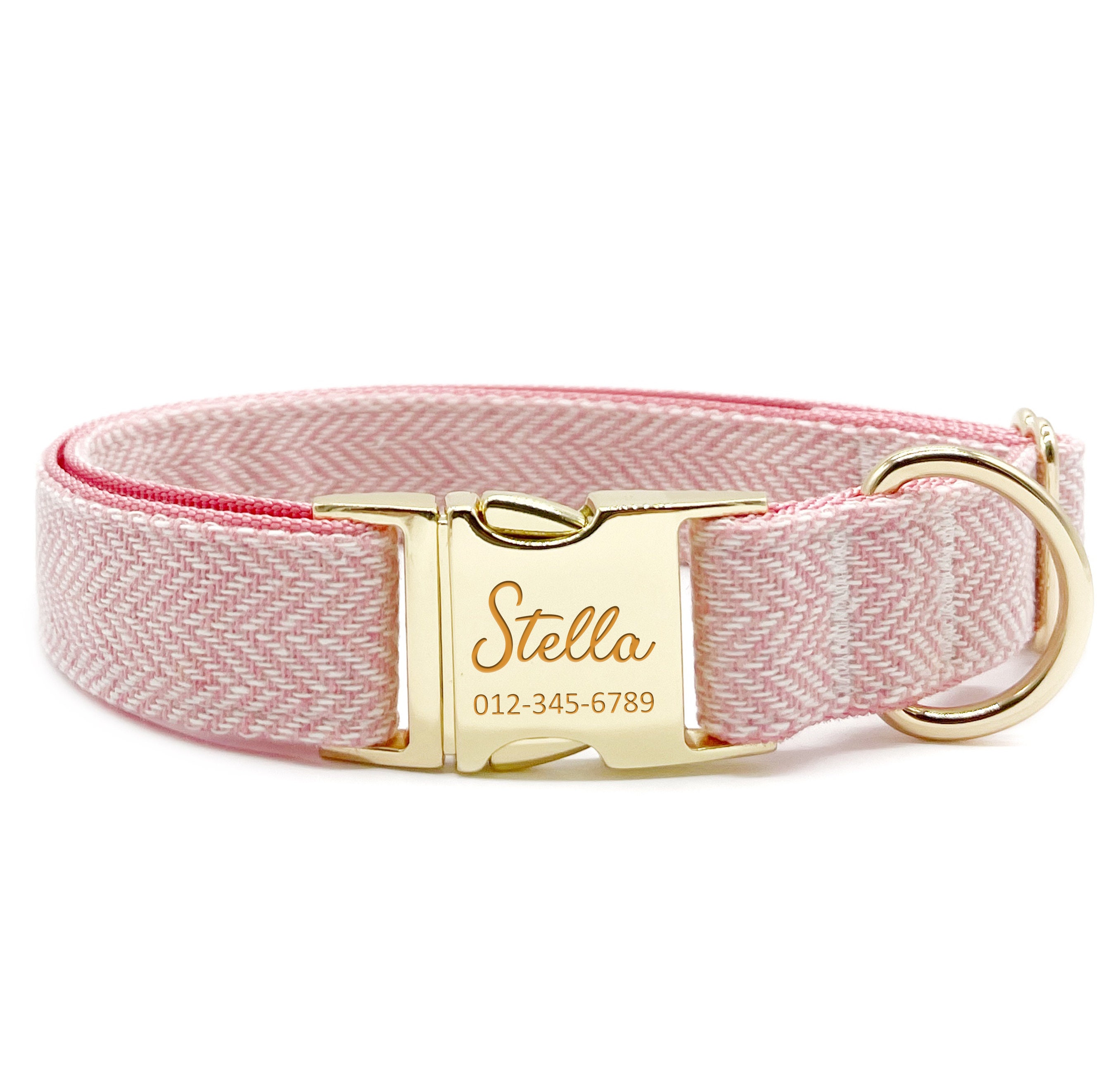 Pink Custom Dog Collar Adjustable Neck Collar for Small - Etsy