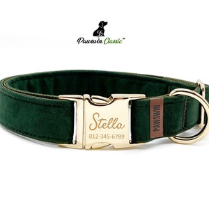 Personalized Dog Collar - Custom Name, Metal Hardware, Handmade, Collar for Small to Large Dogs, Gift for Dogs -
