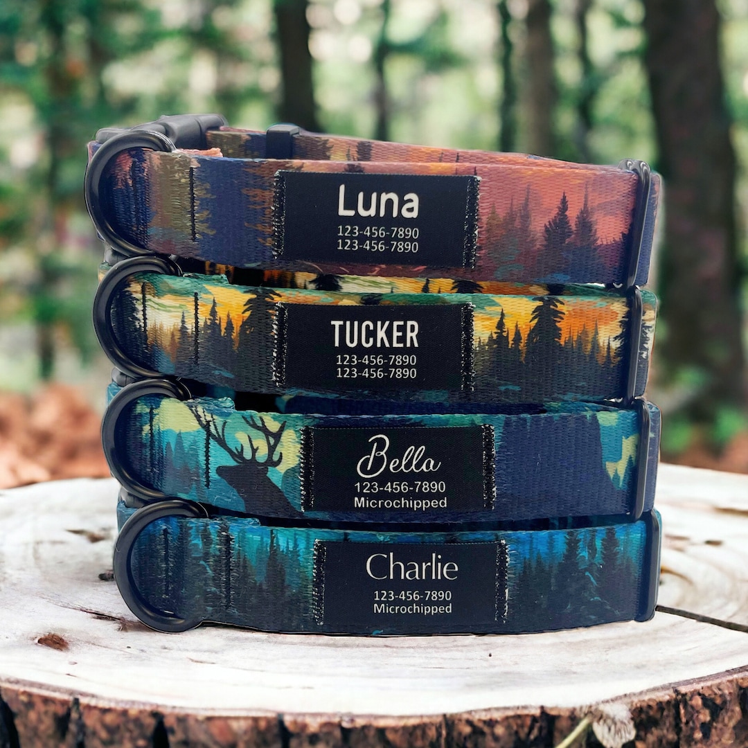 Personalized Nylon Dog Collar Custom Fabric Patch, Name Patch, Handmade