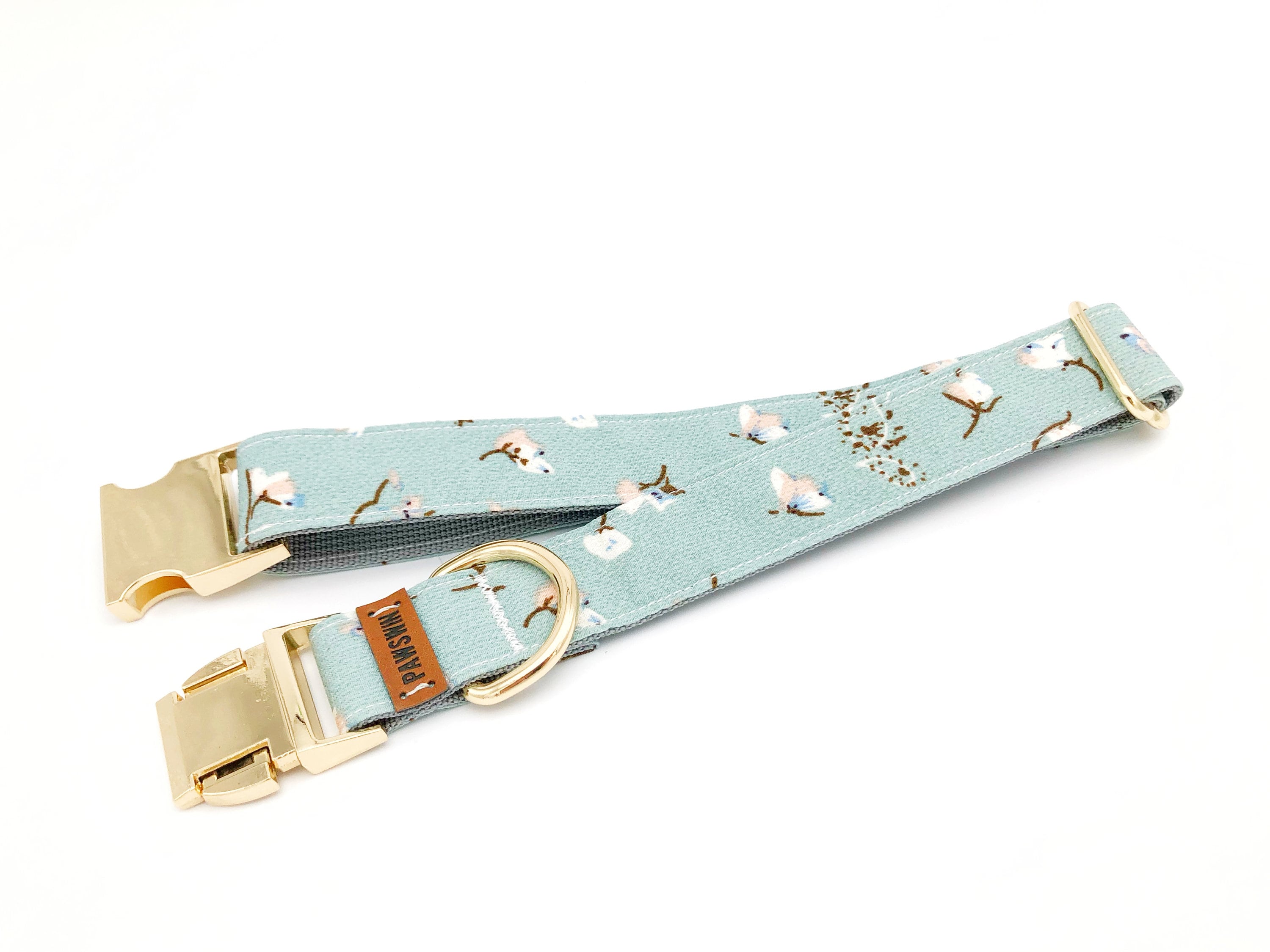 Collare Personalizzato Per Cani Con Fiori E Nome Inciso – Nylon Regolabile - Foto 3