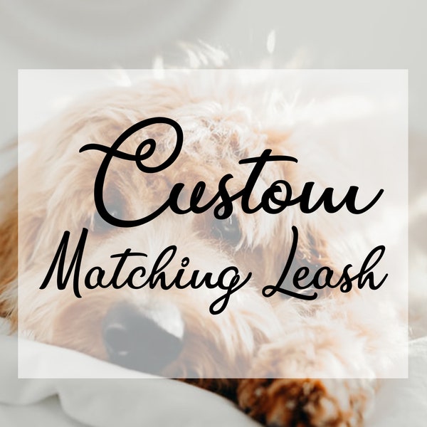 Custom Matching Leine Bitte kontaktieren Sie den Verkäufer zuerst