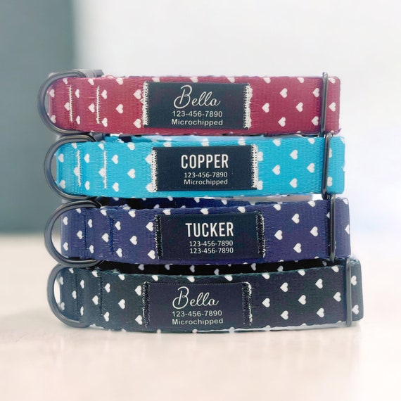 Beirui Nylon gepersonaliseerde halsband met aangepaste naamplaatje