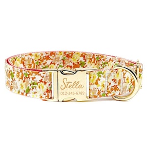 Personalized Dog Collar - Custom Name, Metal Hardware, Handmade, Collar for Small to Large Dogs, Gift for Dogs -