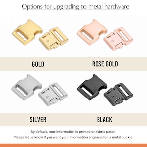 options for upgrade to metal buckle