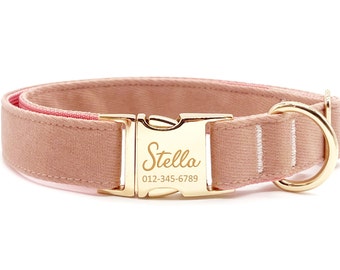 Personalized Dog Collar: Custom Engraved Name, Metal Buckle