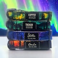 Personalized Nylon Dog Collar: Aurora Forest, Custom Fabric Name Patch product logo