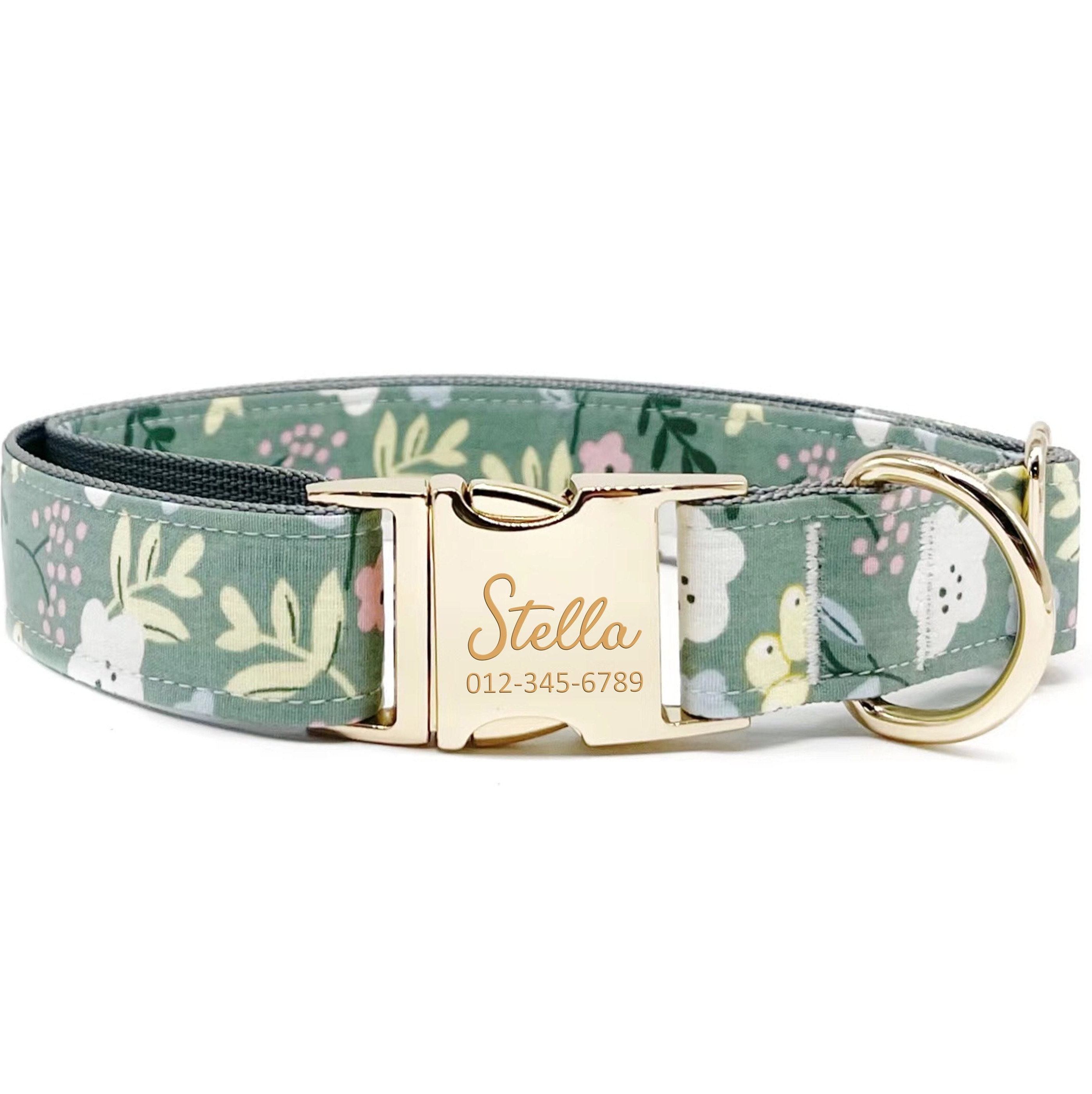 Sage Green Dog Flower Collar, Personalized Accessories, Custom Owners Gift,  Wedding Collar With Name Id Tag - Yahoo Shopping