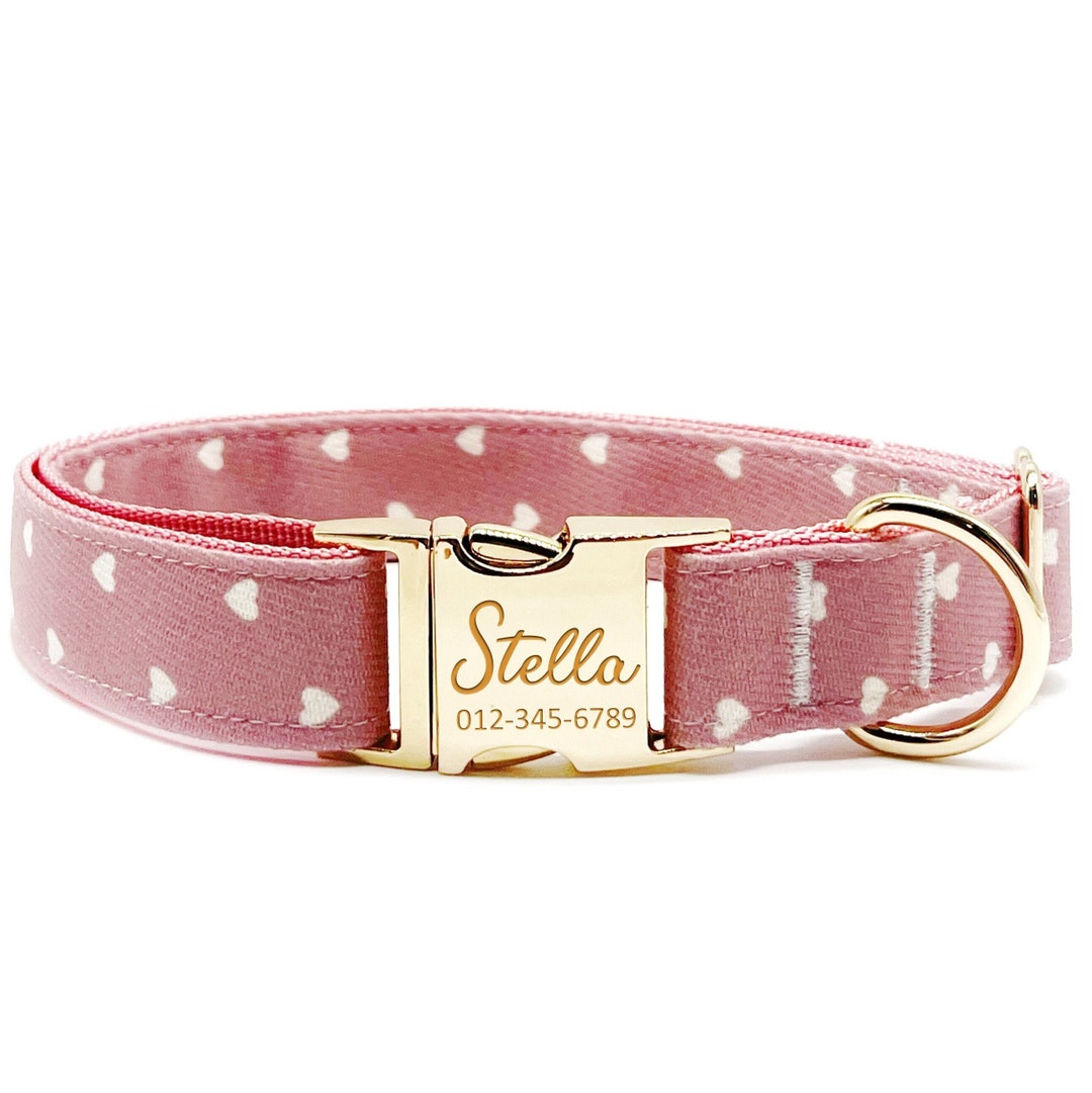 Personalized Dog Collar Custom Name, Metal Hardware, Handmade, Collar — free download
