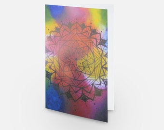 Mandala greeting card