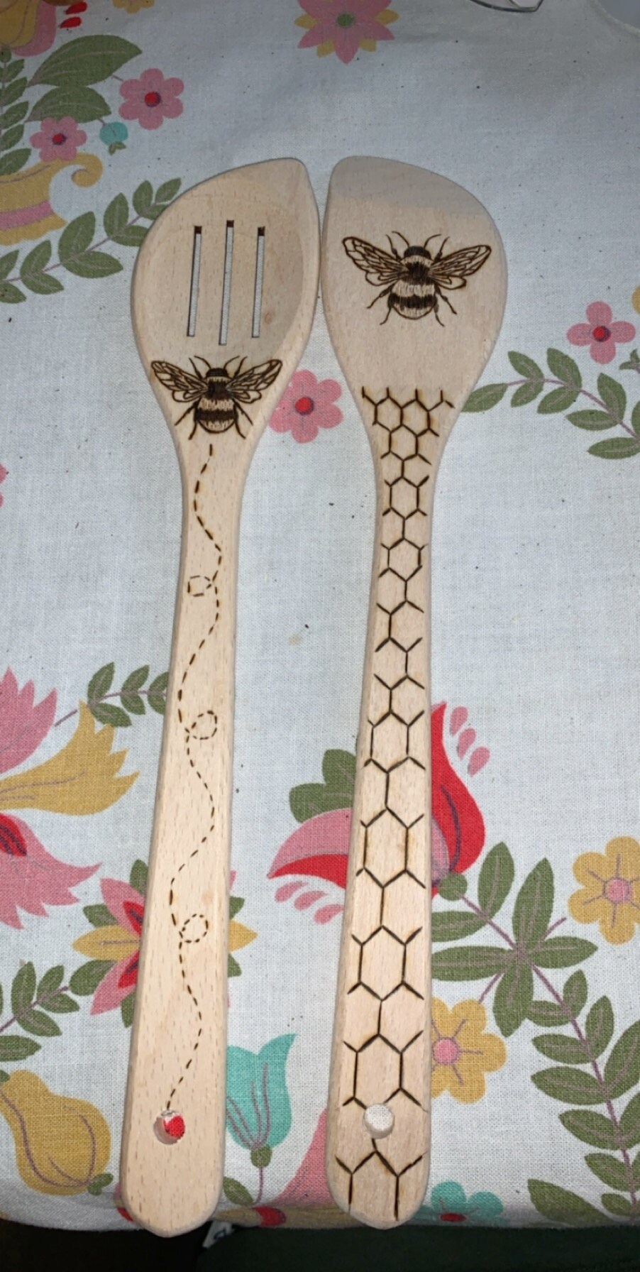 Hand Made Bee Spoon Set Etsy