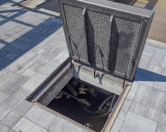 あ*︎様 HATCH ハッチ　7+ LA Grey/Black Outdoor Pave Stones Hatch Door to Cellar or Basement Maintenance