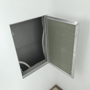 Wall and ceiling access panel Aluminum flush-mounted hatch door for painting Hidden drywall trapdoor Custom utility cover Push-to-open lock
