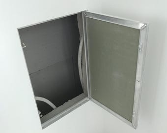 Wall and ceiling access panel Aluminum flush-mounted hatch door for painting Hidden drywall trapdoor Custom utility cover Push-to-open lock