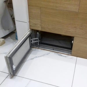 Seitliche Revisionsklappe für Badewanne, maßgefertigte Wandluke für Dusche, Bad und WC, Abdeckung für Keramikfliesen, Inspektionsklappe, Drucköffnung
