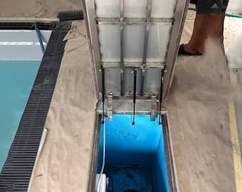 Stainless steel hatch door for cellar basement swimming pool Waterproof rust protected trapdoor Custom floor hatchway Utility access panel