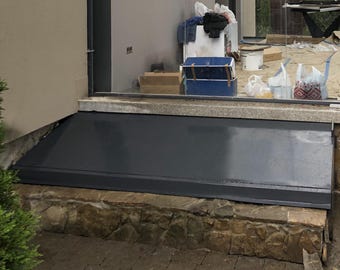 Custom waterproof cellar cover Outdoor insulated access panel Basement rust protected hatch door Gas struts trapdoor Metal exterior hatchway