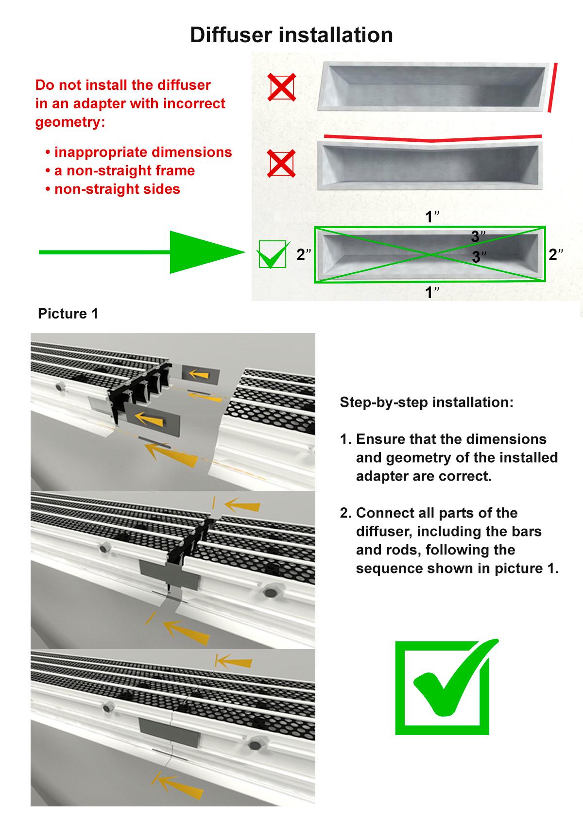 Adjustable Linear Slot Diffuser for Wall and Ceiling Vent Airflow ...