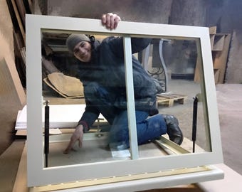 Glass hatch door for wine cellars and basements Custom floor access panel Attic and roof hatchway Gas struts trapdoor Utility entryway cover