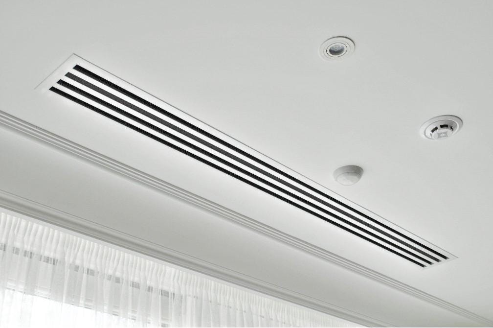 Adjustable Linear Slot Diffuser for Wall and Ceiling Vent Airflow ...