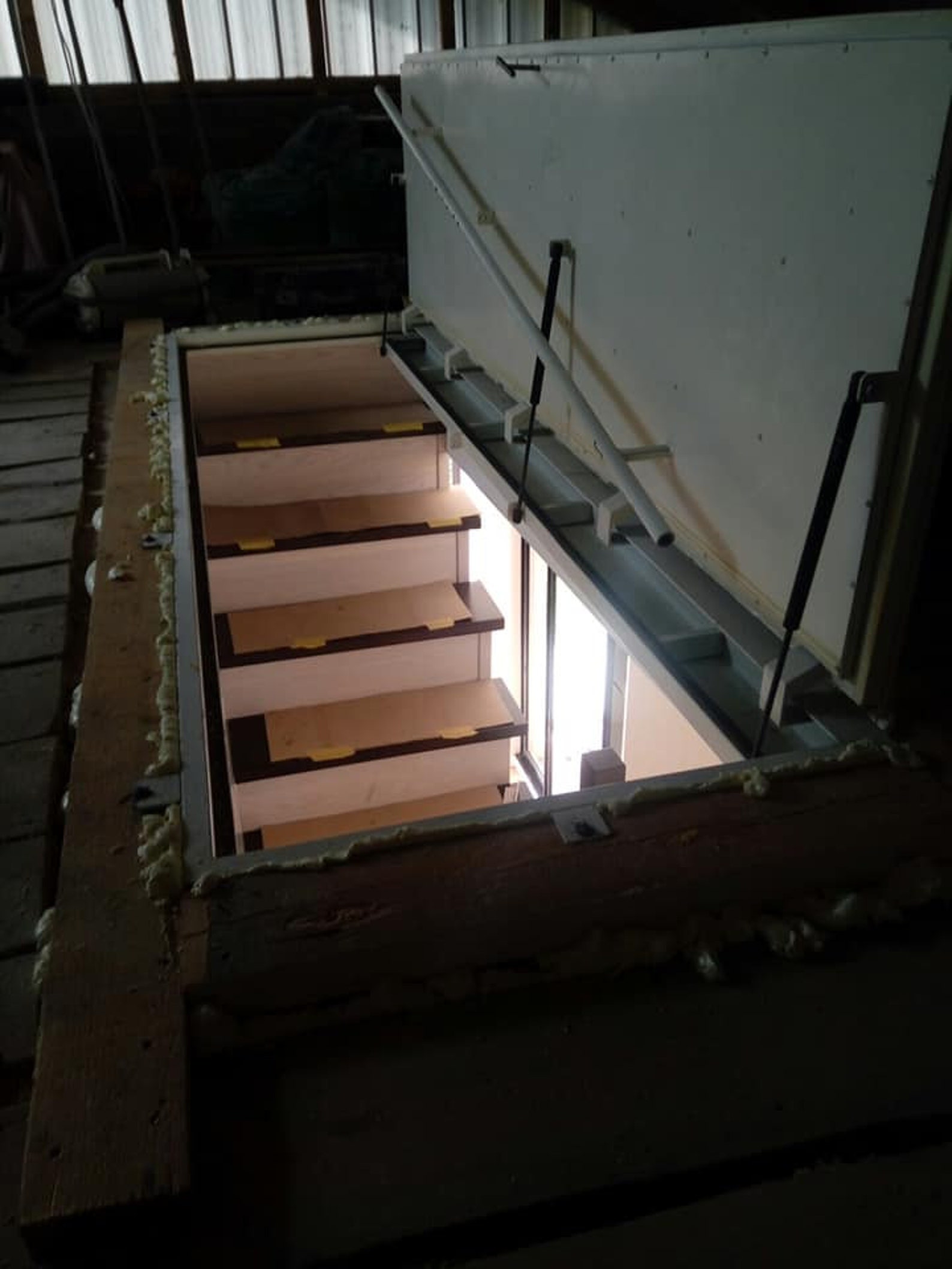 Insulated Attic Loft Roof Hatch Door Custom Doorway System With Gas ...