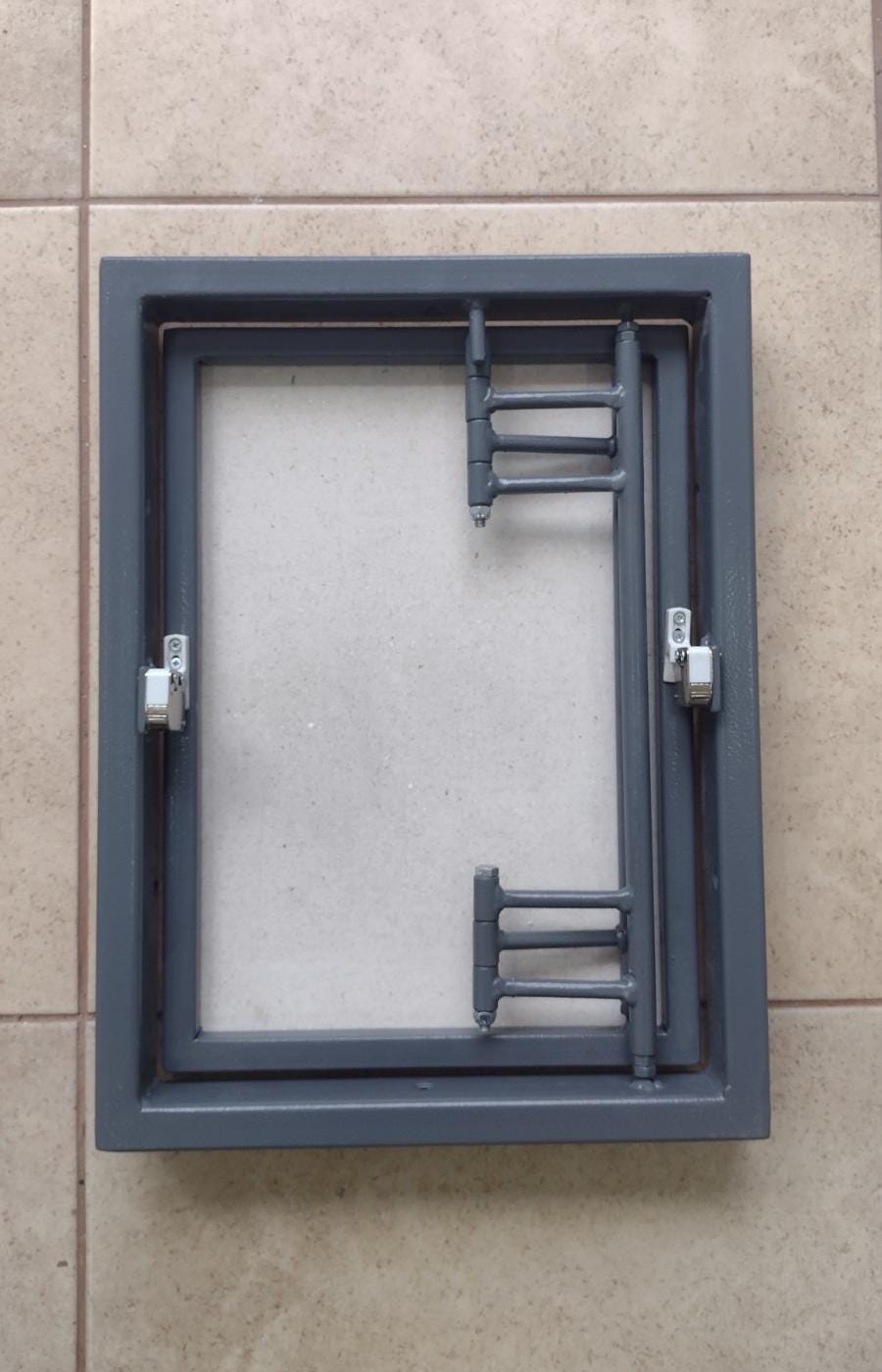 Veelzijdig inspectieluik van kunststof, Zelfklevend 5-12,8 inch vierkant toegangspaneel for sanitair douche RV zolder veelkleurig(Gold,250x250mm/ 9.8x9.8in